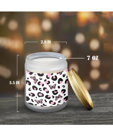 Buy Orange Lemon Scented Candles - Aromatherapy Jar Candles 7 oz | Ideal Gift Set for Women - Birthday Gifts with Leopard Print & Butterfly - Buy Online on GoSupps.com