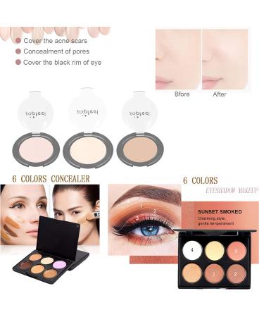 Roseflower 19PC Professional Makeup Set for Teen Girls | Complete Cosmetic Case with Eyeshadow Palette & Portable Storage Bag - Buy Online on GoSupps.com