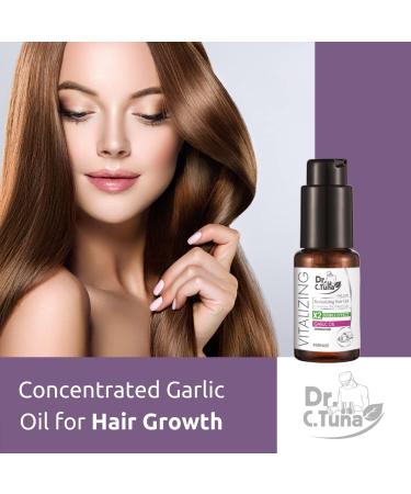 FARMASi Dr. C. Tuna Vitalizing Garlic Oil for Hair Growth - Prevent Hair Loss & Thinning - All Natural Vitamin Rich Treatment - 1 fl.oz - Buy Online on GoSupps.com