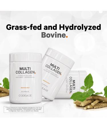 Codeage Multi Collagen Protein Capsules & Multi Collagen Protein Powder Bundle | Multi Collagen Pills Collagen Types I II II V & X 90 Count | Multi Collagen Peptides - Pure Hydrolyzed 20 oz - Buy Online on GoSupps.com