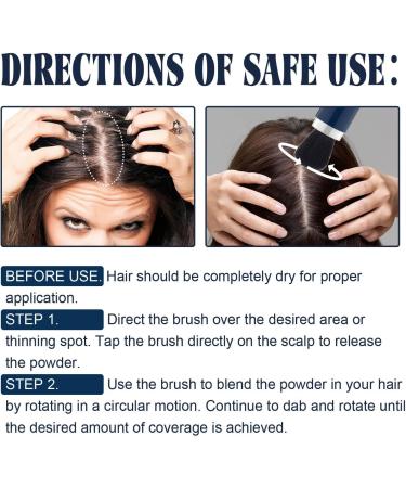 Colored Hairline Powder Hair Shadow Powder for Filling in Thinning Hair Root Touch up Powder Quick Cover Windproof Colored Hair Root Concealer (1 Brown) Brown 1 - Buy Online on GoSupps.com