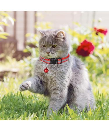 Tonyg-P Reflective Cat Neck Bands - 12 Adjustable Pieces with Bells & Safety Closure (19-32cm) - Perfect for All Domestic Cats - Buy Online on GoSupps.com