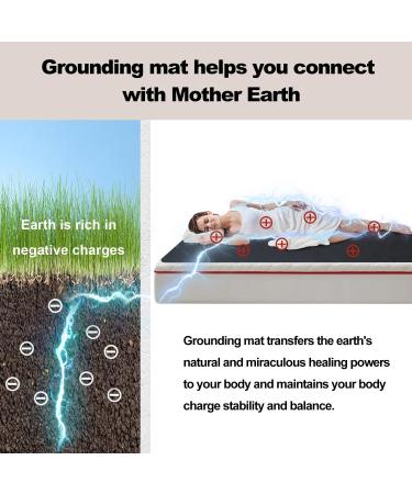Grounding Mat for Better Sleep | Breathable Earthing Therapy Mat (137x180 cm) for Enhanced Well-Being - Buy Online on GoSupps.com