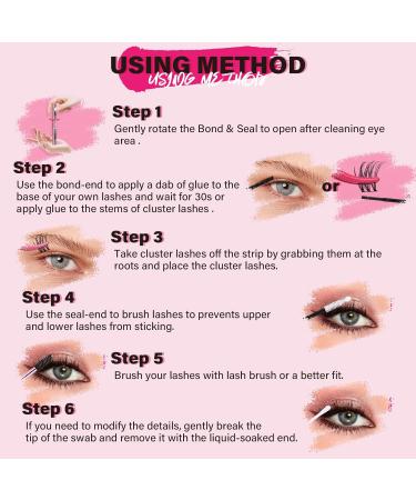 PRO Lash Bond and Seal Cluster Lash Glue & Seal - Waterproof Aftercare Sealant for Lash Clusters - Super Strong Hold - 72 Hours - 5ml Black Bond & Clear Seal - Buy Online on GoSupps.com