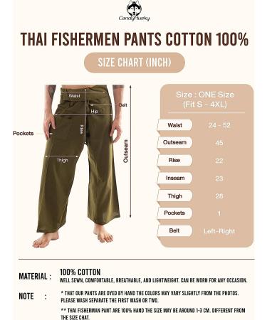 CandyHusky Thai Fisherman Pants - One Size, Brown - Buy Online on GoSupps.com