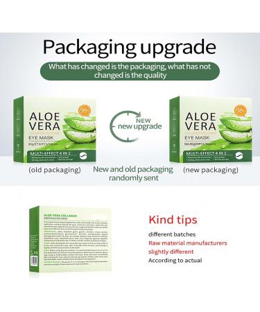 60 Patchs Pour Les Yeux L'Aloe Vera Patchs Anti-Cernes Avec Effet Hydratant Et Anti- ge Anti-Cernes Soulagent Les Poches R duisent La Fatigue - Buy Online on GoSupps.com