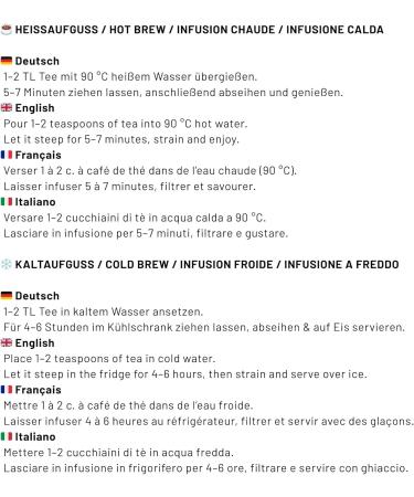  Biomatea Biomatea Sonnenkuss Tea | 100 g Fruity and Floral Herbal Tea Blend with Lemon Balm Pomegranate Flower and Rosebud | for 30 Cups | Wellness Flower Tea | Bottled in Germany - Buy Online on GoSupps.com