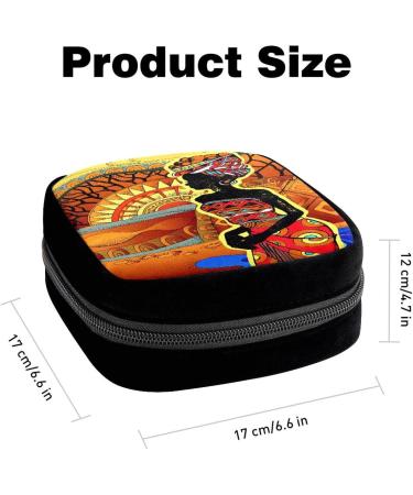Sanitary Napkin Storage Bag - African Tribal Art Color355 | GIAPB Period Bag - Buy Online on GoSupps.com