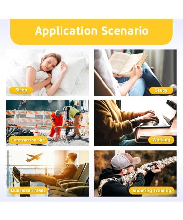 200Pcs Soft Foam Ear Plugs - Noise Cancelling Slow Rebound Disposable Earplugs for Sleeping Snoring Shooting & Study - Yellow - Buy Online on GoSupps.com