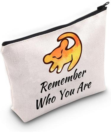 Bauna Remember Who You Are Makeup Bag | Simba Inspired Gift | King of the Lion Cosmetic Bag - Buy Online on GoSupps.com