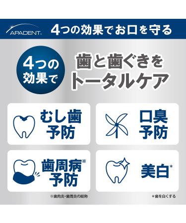 APADENT Total Care Toothpaste 120g - Japanese Import - Buy Online on GoSupps.com