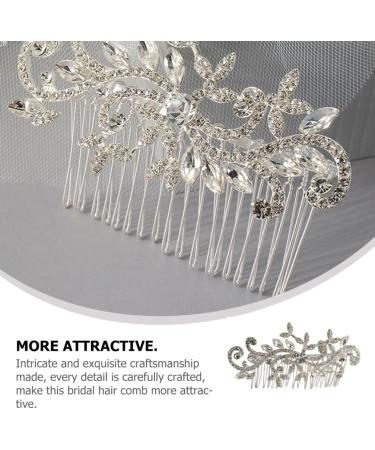 Beaupretty Hair Toppers Hair Combs Hair Side Combs Wedding Hair Comb Rhinestone Hair Comb Hair Comb Clips Bridal Hair Comb Rhinestone Hair Side Comb Zinc Alloy Bride Manual White Accessories - Buy Online on GoSupps.com