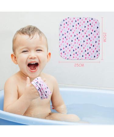 MomcoZy Baby Washcloths Set - 8 Soft Cotton Towels for Babies (25x25cm) | Ideal for Bathing & Spitting - Pink Color - Buy Online on GoSupps.com