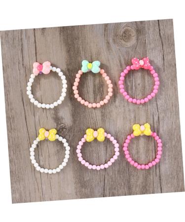 Vicasky 6 STK Candy-Colored Children's Arch Bracelets | Cute Girl Bracelet Accessories | Loop Arm Bands for Kids - Buy Online on GoSupps.com