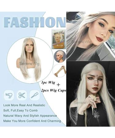 Platinblonde Women's Wig | Natural Look Heat-Resistant 66 cm | Perfect for Parties & Cosplay - Buy Online on GoSupps.com