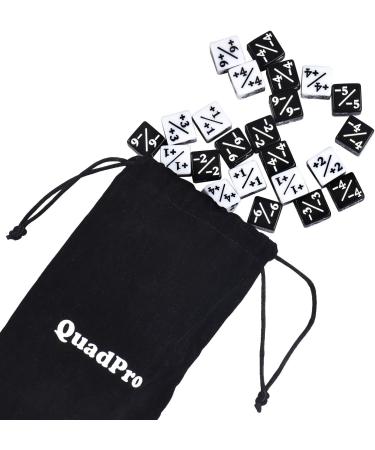 QuadPro 30-Piece Dice Counters Token Set for MTG & CCG Card Games - Buy Online on GoSupps.com