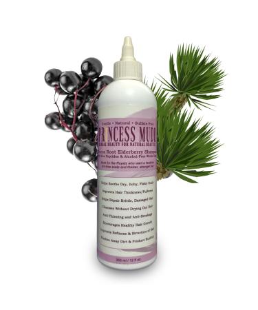 Yucca Root and Elderberry Gentle Sulfate-Free Shampoo - Scalp Treatment for Hair Growth - Reduce Wash Day Hair Fall - 12 oz