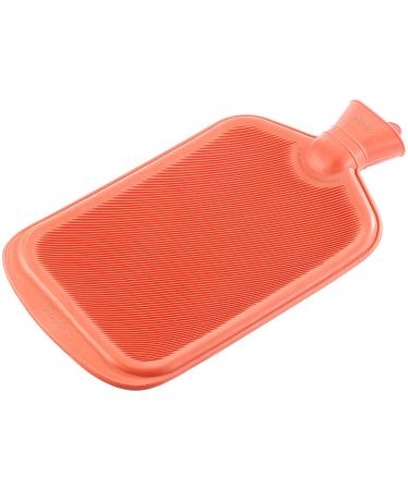 Pearl giant heat bottle: hot water bottle size XXL red 2.3 liters (heat bottle large with cover heat bottle large extra large hot water bottles)