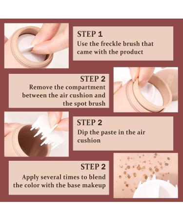 Freckle Pen Stamp - Waterproof Long Lasting Natural Makeup for Fake Freckles - Saddle Brown - Buy Online on GoSupps.com