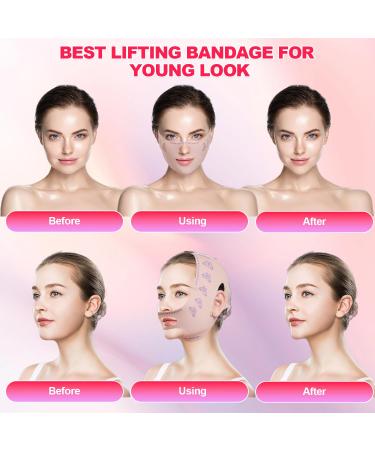 Double Chin Reducer & V Line Mask - Jawline Shaper & Face Slimming Belt with Lift Tape | Butterfly Face Slimming Solution for Women - Buy Online on GoSupps.com