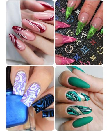 Kalolary 3D Dual-Ended Metallic Nail Art Pens Set - 10pcs Fine Tip Manicure Tools for DIY Painting Nails - Ideal for Easter Beauty Adorn - Women and Girls - Buy Online on GoSupps.com