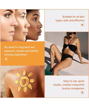  Generisch Tanning Cream | Fast Tanning Lotion Without Sun Long-Lasting Moisturizing Face Tanning Cream for Outdoor Use Sunbed - Buy Online on GoSupps.com