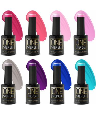 Beauty4Britain Set of 8 One-Step UV/LED Gel Nail Polish 11 ml By Beauty4britain Havana Collection - Buy Online on GoSupps.com