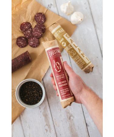 Foustman's Beef Salami: Artisanal, Nitrate-Free, Naturally Cured - Buy Online on GoSupps.com