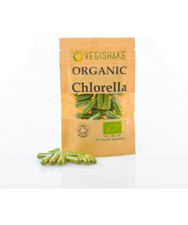 Organic Chlorella HPMC Capsules Algae Omega 3 & 6 Heavy Metal Detox Cracked Cell Wall Vegan Kosher Halal (90 Capsules) 90 count (Pack of 1) - Buy Online on GoSupps.com