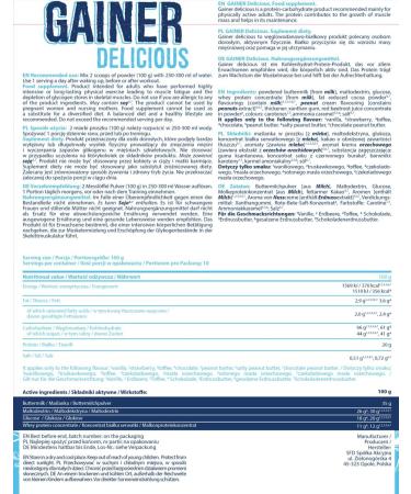 All-Nutrition Gainer Protein Powder 1000g - Delicious Vanilla | Whey Buttermilk Dietary Supplement for Fitness & Bodybuilding - Buy Online on GoSupps.com