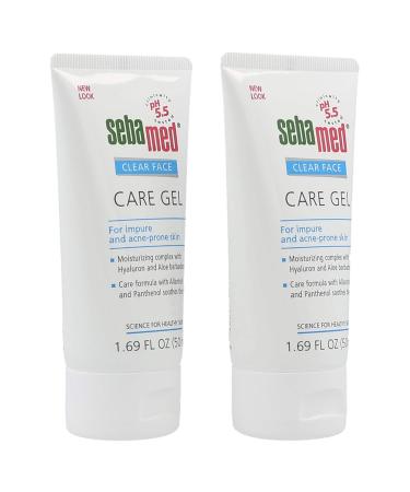 Sebamed Clear Face Care Gel (50mL) - Aloe Vera & Hyaluronic Acid for Acne Prone Skin - Set of 2 - Made in Germany - International Shipping Available - Buy Online on GoSupps.com