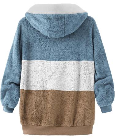 Hanxiulin Women's Oversize Plush Fleece Jacket - Warm Windproof Hiking Coat XL Khaki - Buy Online on GoSupps.com