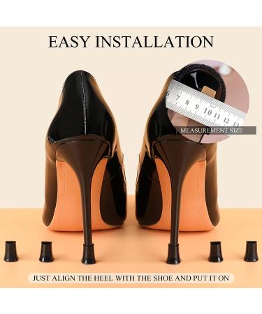 JEVRKAPZ Heel Protectors - 16 Pairs for High Heels - Non-Slip Heel Caps for Women - Stiletto Heel Replacement Tips - Ideal for Grass Walking - Silent and Stylish - (8 Black + 8 White) - Buy Online on GoSupps.com