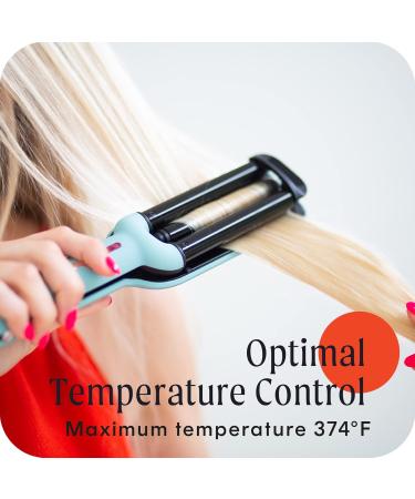 Buy Cosmopolitan Hair Waver Curling Iron - 3 Barrel Ceramic Curler for Beach Waves | Portable Styling Tool for Men & Women - Travel & Home Use - Buy Online on GoSupps.com