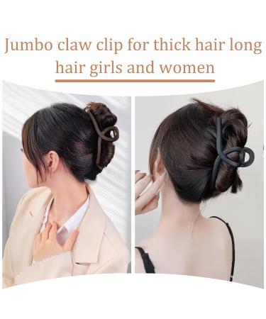 12 Pack Extra Large Hair Claw Clips for Women - 5.1 Inch Jumbo Claw Clips in 12 Colors - Non-slip Strong Hold Hair Clamps for Thick, Long, Curly Hair - Buy Online on GoSupps.com