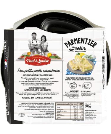 Paul & Louise Parmentier of hake cr me fraiche & herbs 300g - MSC certified fish Sustainable fishing - Ready in 2 min- Cook - Buy Online on GoSupps.com