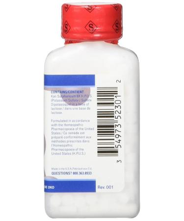 Hyland's #7 Kali Sulph 6X - 500 Homeopathic Tablets for Natural Relief - Buy Online on GoSupps.com