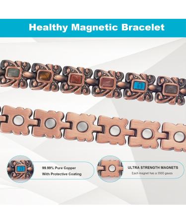 Shop 99% Pure Copper Bracelets for Men & Women | Adjustable Turquoise Healthy Jewelry Gift - Buy Online on GoSupps.com