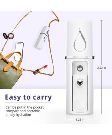 2X Extensions de Cils D'Atomisation de Vaporisateur Nano Mister Mini Portable avec Miroir Blanc - Buy Online on GoSupps.com