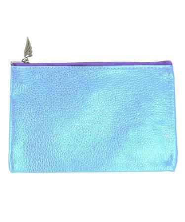 Rimmel Small Make Up Bag Purse with Zip - Blue Mermaid Shimmer
