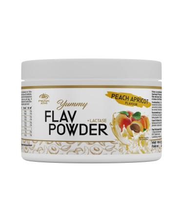 Peak Yummy Flav Powder - 250g Taste Peach Apricot I 50 Portions I Taste Powder I Little calories I Inulin I fiber I with lactase I for cooking I vegan i Low Sugar