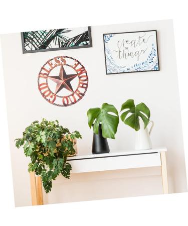 Holibanna Retro Wrought Iron Disc Home Decor Ornament Star Decor Rustic Home Wall Pendant Indoor Iron Hanging - Buy Online on GoSupps.com