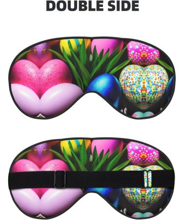 SSIMOO Colorful Easter Eggs Eye Mask | Double-Sided Soft Light Blocking for Better Sleep - Buy Online on GoSupps.com