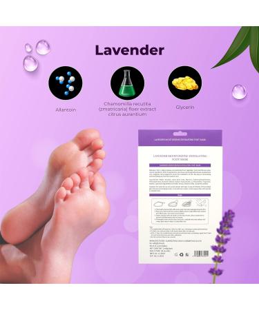 Foot Peel Mask (2 Pairs) - Exfoliating Foot Mask for Baby Soft Skin - Remove Dead Skin, Lavender Scented - Foot Care Spa Treatment for Men and Women - Buy Online on GoSupps.com