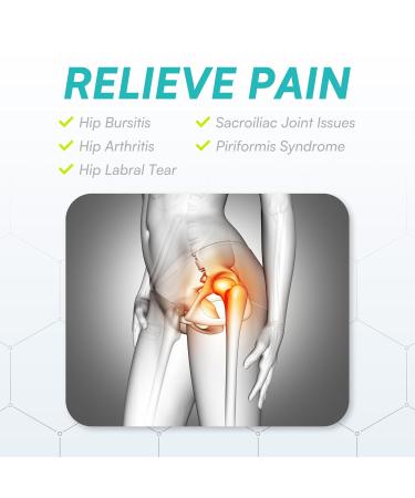 Vital Salveo Compression Recovery Hip Brace - Pain Relief & Mobility Support for Men & Women | Ideal for Hip Injury Recovery - Medium Size - Buy Online on GoSupps.com