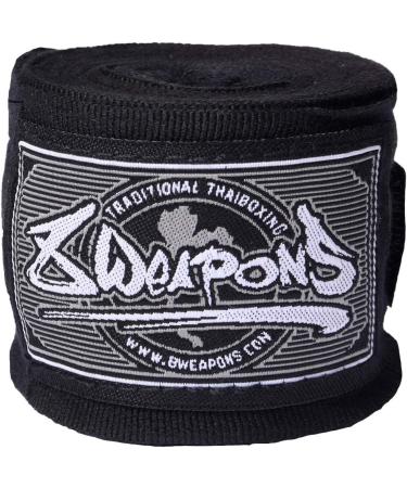 8 Weapons Semi-Elastic Boxing Bandages - 5m Black | Best Quality International Shipping - Buy Online on GoSupps.com