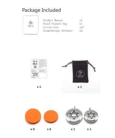 W&J Perfume Essential Oil Diffuser Pendant Necklace - 2 PCS Triangle Design with 600+100mm Chain | Perfect Gift for Birthdays Christmas Mother's Day and Valentine's Day - Buy Online on GoSupps.com