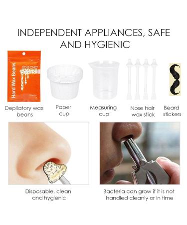 Richolyn 50g Nose Hair Removal Wax Kit | Painless Nasal Hair Remover | Safe & Natural Nose Wax for Men & Women - Buy Online on GoSupps.com