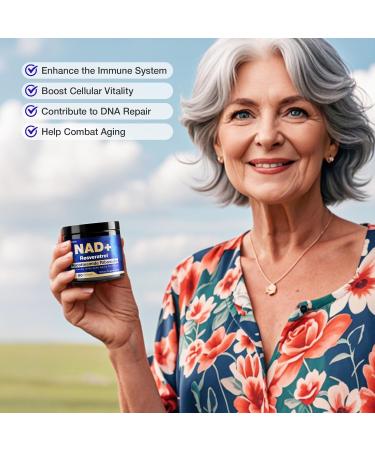 NAD Supplement - NAD Nicotinamide Riboside Resveratrol 900mg, Liposomal NAD Supplements for Women and Men, Supports Cellular Energy, Anti-Aging, Brain & Muscle 80 Count (Pack of 1) - Buy Online on GoSupps.com