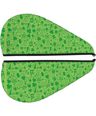 Hair Towel Wrap | Quick-Dry Hair Turban with Button - Perfect for St. Patrick's Day - Buy Online on GoSupps.com